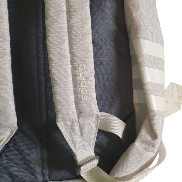 Adidas Classic 3 Stripes Rainbow Light Gray Backpack - Picture 12 of 12